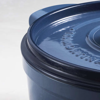 Enamelled Cast Iron Casserole 22cm  Blue