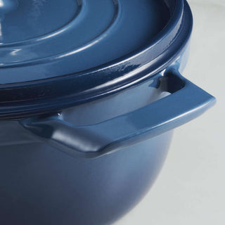 Enamelled Cast Iron Casserole 26cm Blue