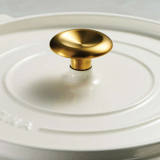 Enamelled Cast Iron Casserole 26cm White