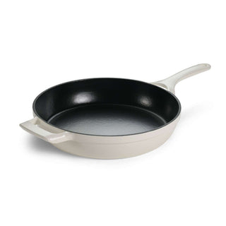 Enamelled Cast Iron Skillet 30cm White