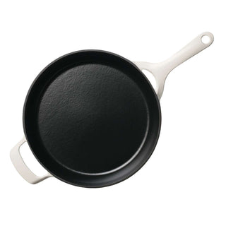Enamelled Cast Iron Skillet 30cm White