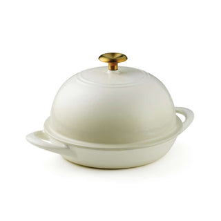 Enamelled Cast Iron Bread Oven 24cm White