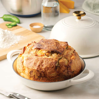 Enamelled Cast Iron Bread Oven 24cm White