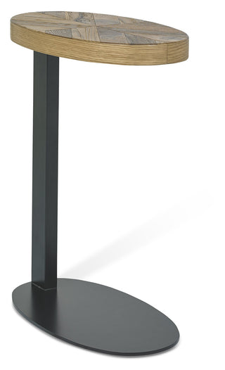 Ellipse Rustic Oak Sofa Table
