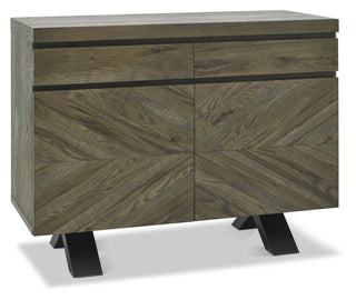 Ellipse Fumed Oak Narrow Sideboard