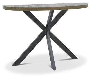 Ellipse Fumed Oak Console Table