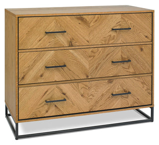 Riva Rustic Oak 3 Drawer Chest