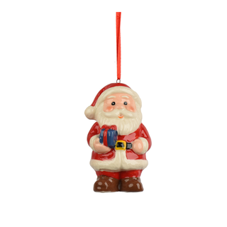 Santa with Gift Tree Decoration