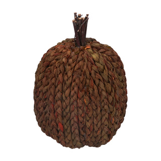 Brown Cornhusk Pumpkin Ornament Lrg