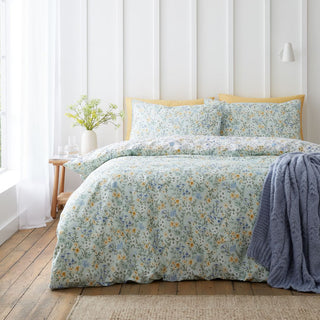 Ditsy Floral Green Single Duvet Cover Set