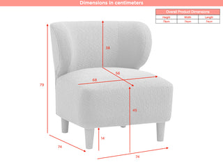 Josie Accent Chair White