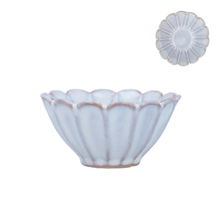 White Fluted Mini Stoneware Bowl