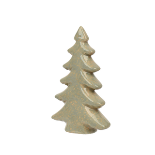 Green Antique Finish Christmas Tree Ornament Sml
