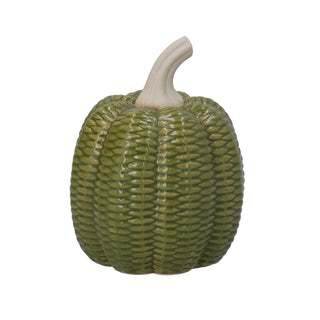 Green Woven Pumpkin Porcelain  14cm
