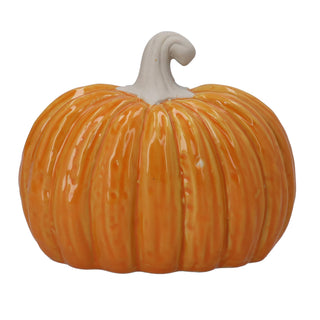Orange Semi 3D Pumpkin Porcelain  13cm