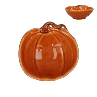 Pumpkin & Tendril Ceramic Mini Trinket Dish 11cm