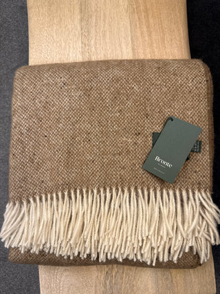Brown Fleck Donegal Throw