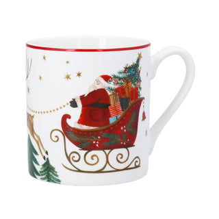 Nostalgia Sleigh New Bone China Mug 9cm