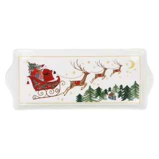 Nostalgia Sleigh New Bone China Rectangle Plate 33cm 