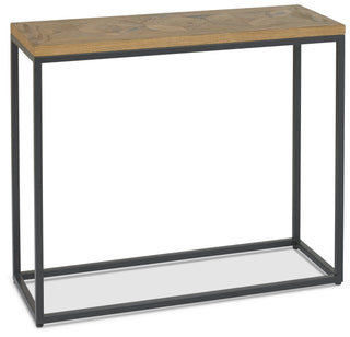 Indus Rustic Oak Narrow Console Table