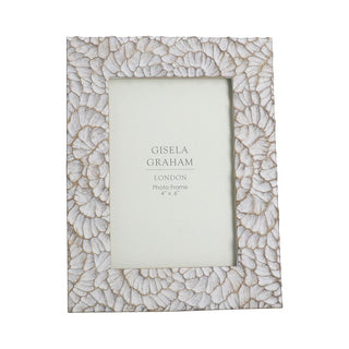 Taupe Frill Resin Picture Frame 4x6"
