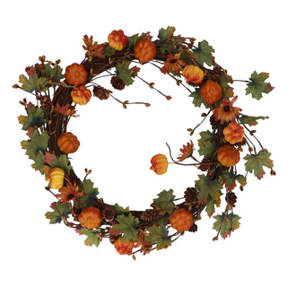 Mini Pumpkin/Vine Wreath 55cm