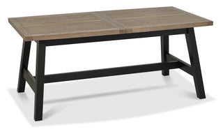 Camden Weathered Oak & Peppercorn 4 - 6 Seater Dining Table