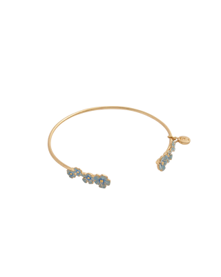 Gold Forget-Me-Not Bangle