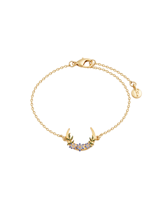 Gold Nightshade Moon Bracelet