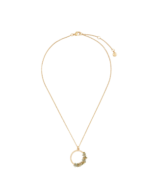 Gold Floral Wreath Necklace