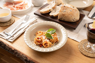 Artisan Street Leaf Pasta Bowl Stone
