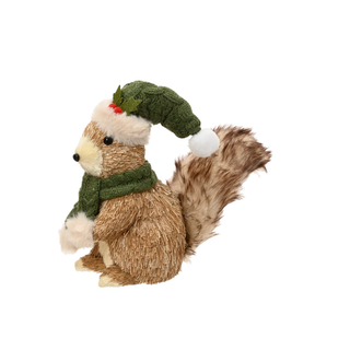 Birstle Squirrel Face Forward Ornament