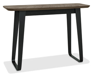 Emerson Weathered Oak & Peppercorn Console Table