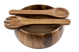Acacia Salad Bowl & Servers Set