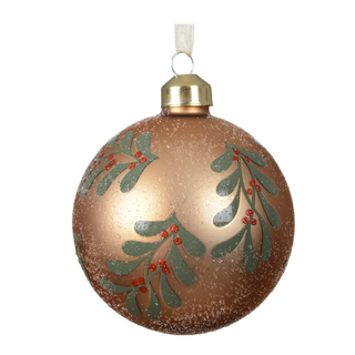 Matt Brown with Holly Sprigs Frosted Bauble
