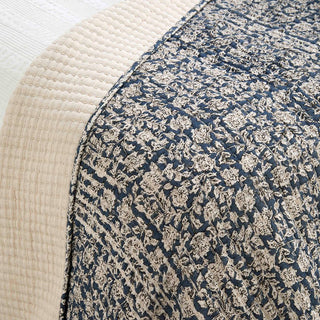 Provence Quilted Throw Nordic Blue