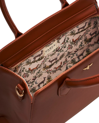 Grace Structured Tote in Tan