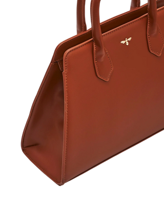 Grace Structured Tote in Tan