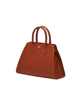 Grace Structured Tote in Tan