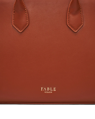 Grace Structured Tote in Tan