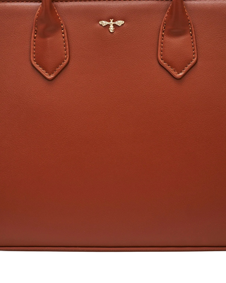 Grace Structured Tote in Tan