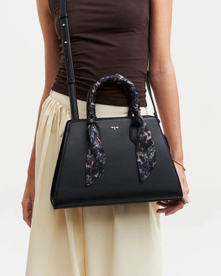 Grace Structured Tote in Black