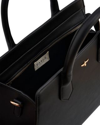 Grace Structured Tote in Black