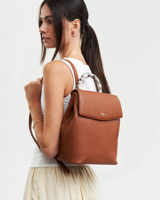 Laura Small Backpack in Tan