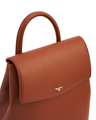 Laura Small Backpack in Tan
