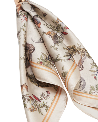 Ecru Into the Woods Scarf Bag Charm