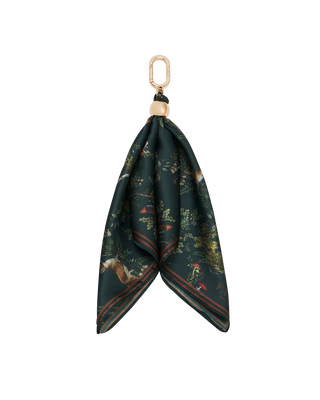 Green Into the Woods Scarf Bag Charm