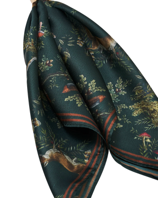 Green Into the Woods Scarf Bag Charm
