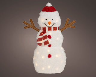 LED Snowman Red Scarf Outdoor Decoraton Light