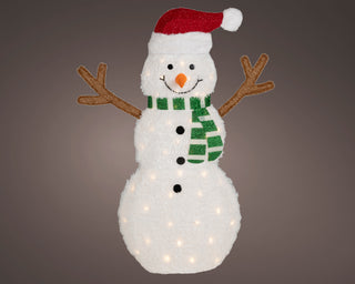 LED Snowman Green Scarf Outdoor Decoration Light